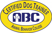 Certified Dog Trainer by the Animal Behavior College